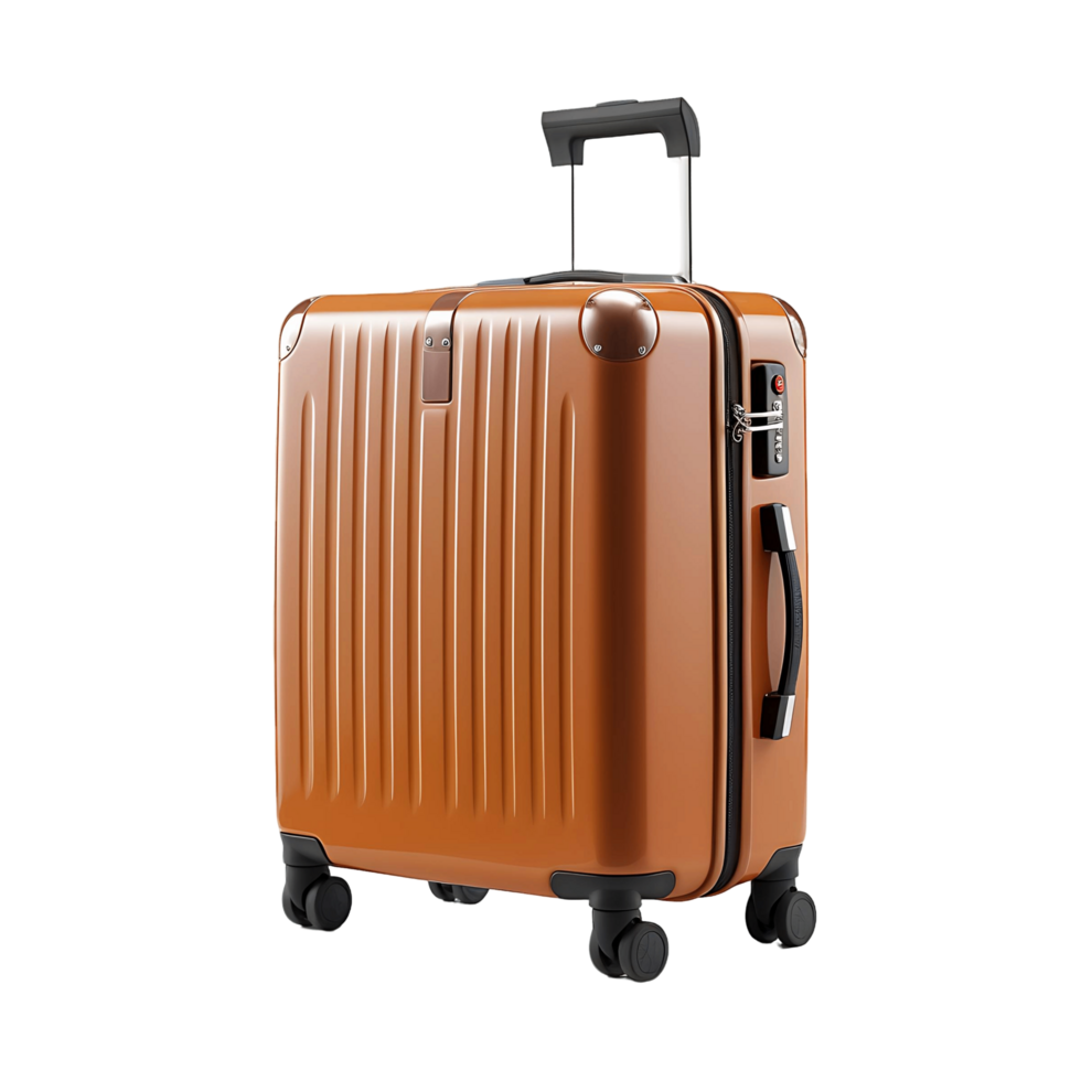 AI generated 3D Luggage on a Blank Canvas, Providing Creative Space for Customization png