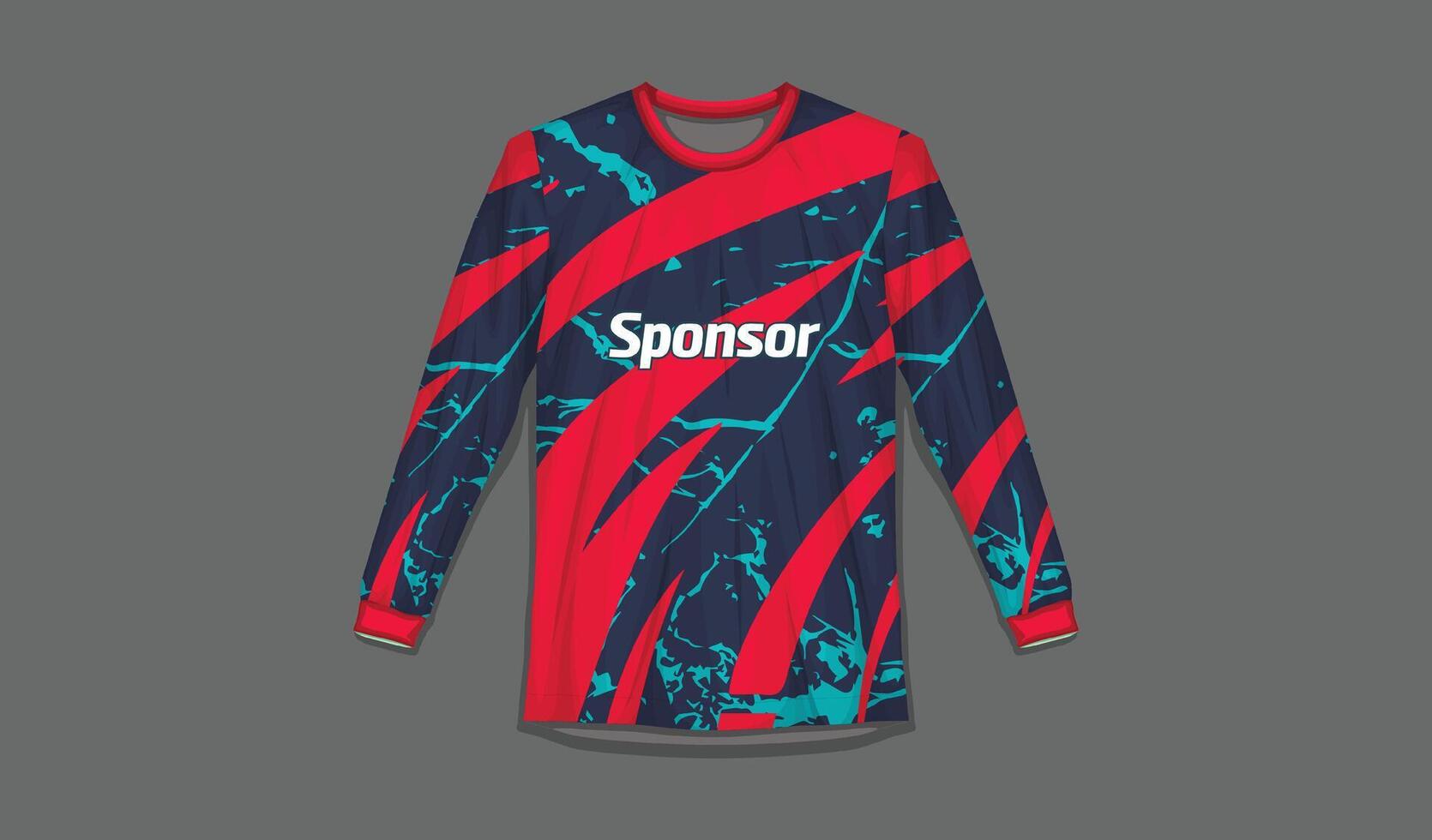 Tshirt sports design for racing jersey cycling football gaming vector