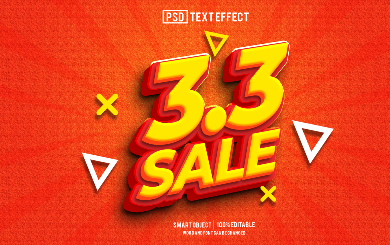 3.3 sale animation popup with background transparent psd