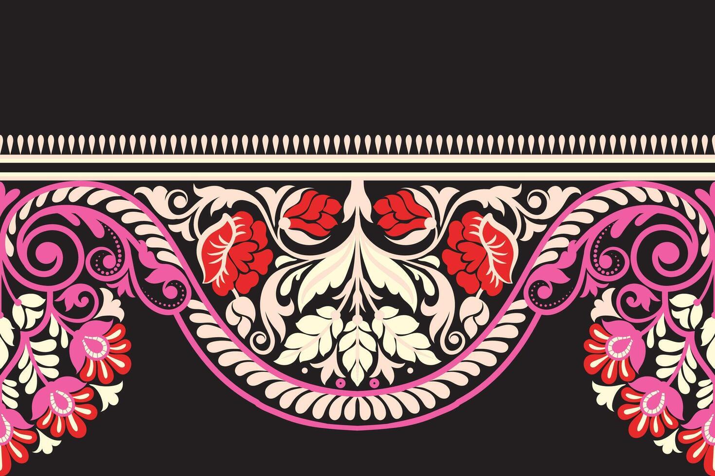 floral sin costura antecedentes geométrico étnico oriental ikat sin costura modelo tradicional diseño para fondo,alfombra,papel tapiz,ropa,envoltura,batik,tela,vector ilustración bordado estilo. vector