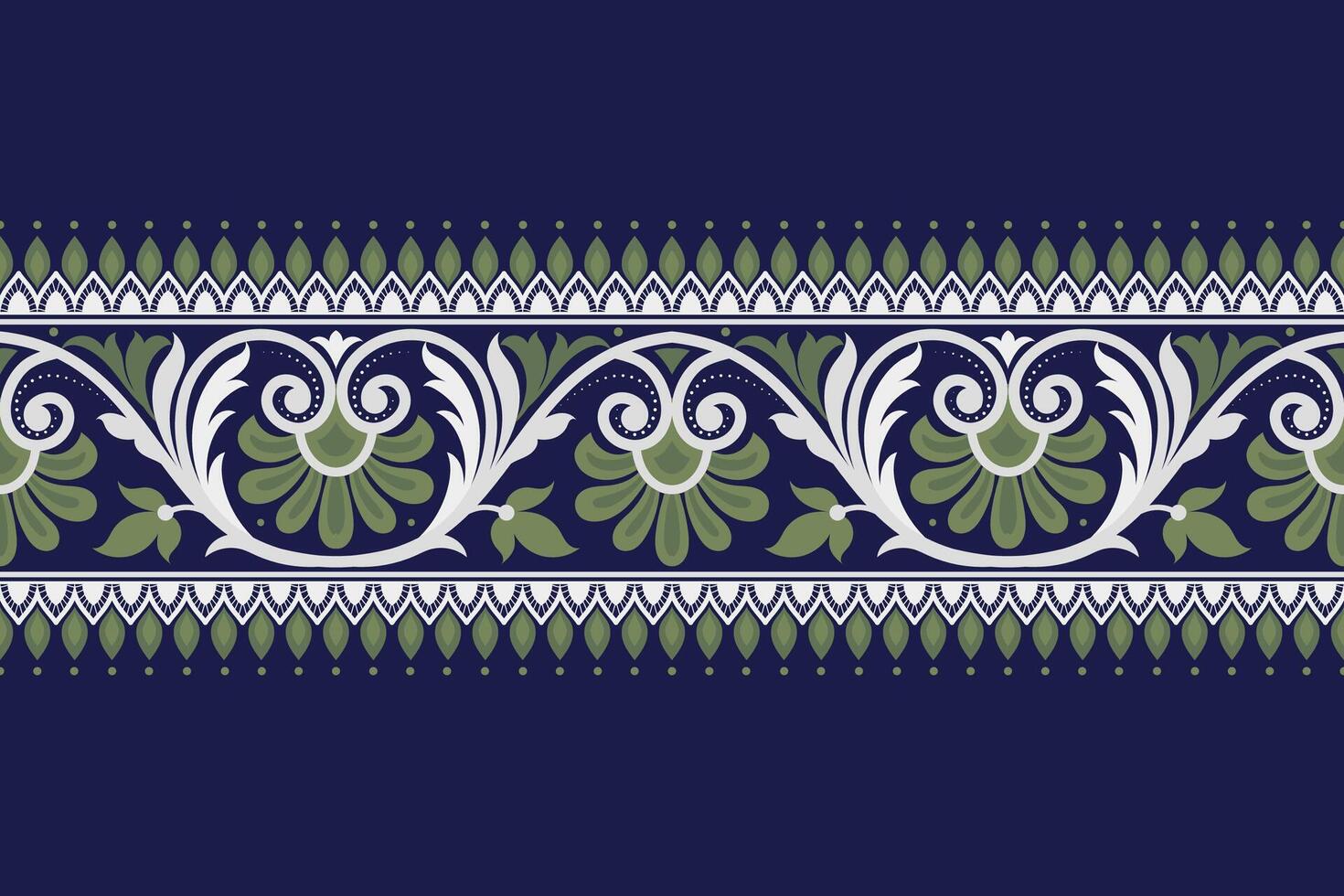 Floral seamless background Geometric ethnic oriental ikat seamless pattern traditional Design for background,carpet,wallpaper,clothing,wrapping,Batik,fabric,Vector illustration embroidery style. vector