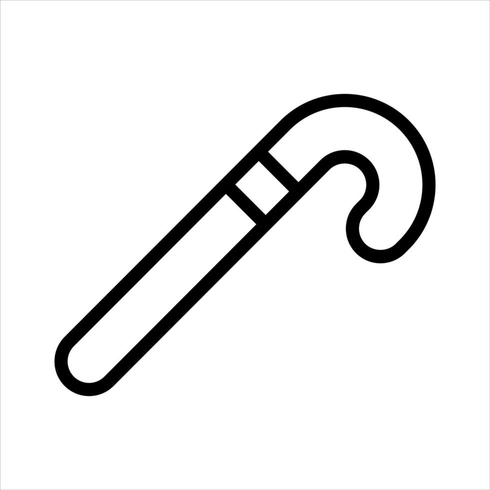 Walking Stick for Oldman Simple Line Icon Symbol vector