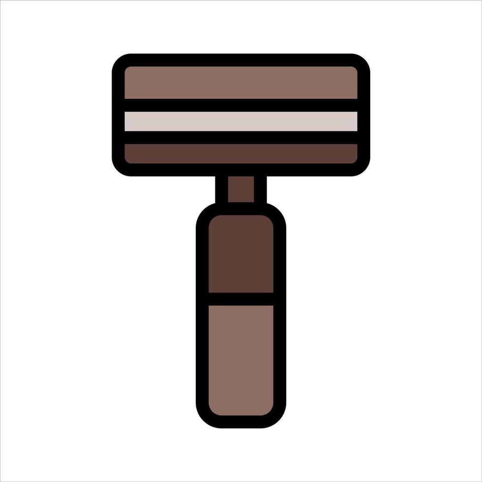 Shaving Razor Simple Line Icon Symbol vector