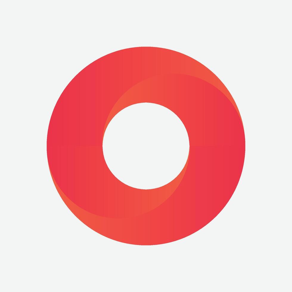 Gradient circle logo vector
