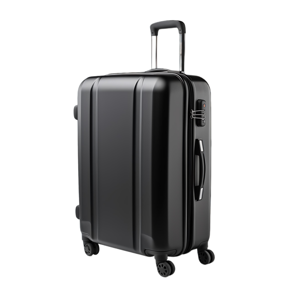 AI generated Transparent Background for 3D Suitcase, Offering Design Flexibility png
