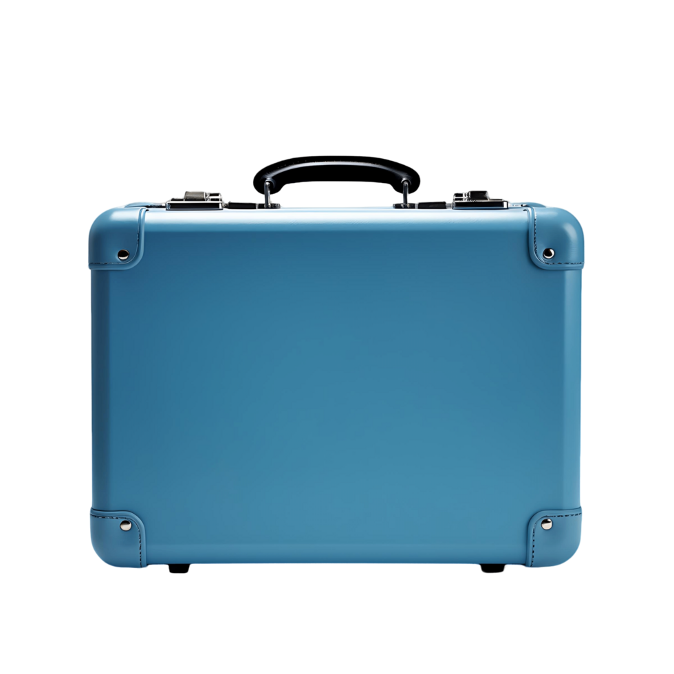 AI generated 3D Suitcase Extracted on Transparent, Facilitating Easy Graphic Integration png