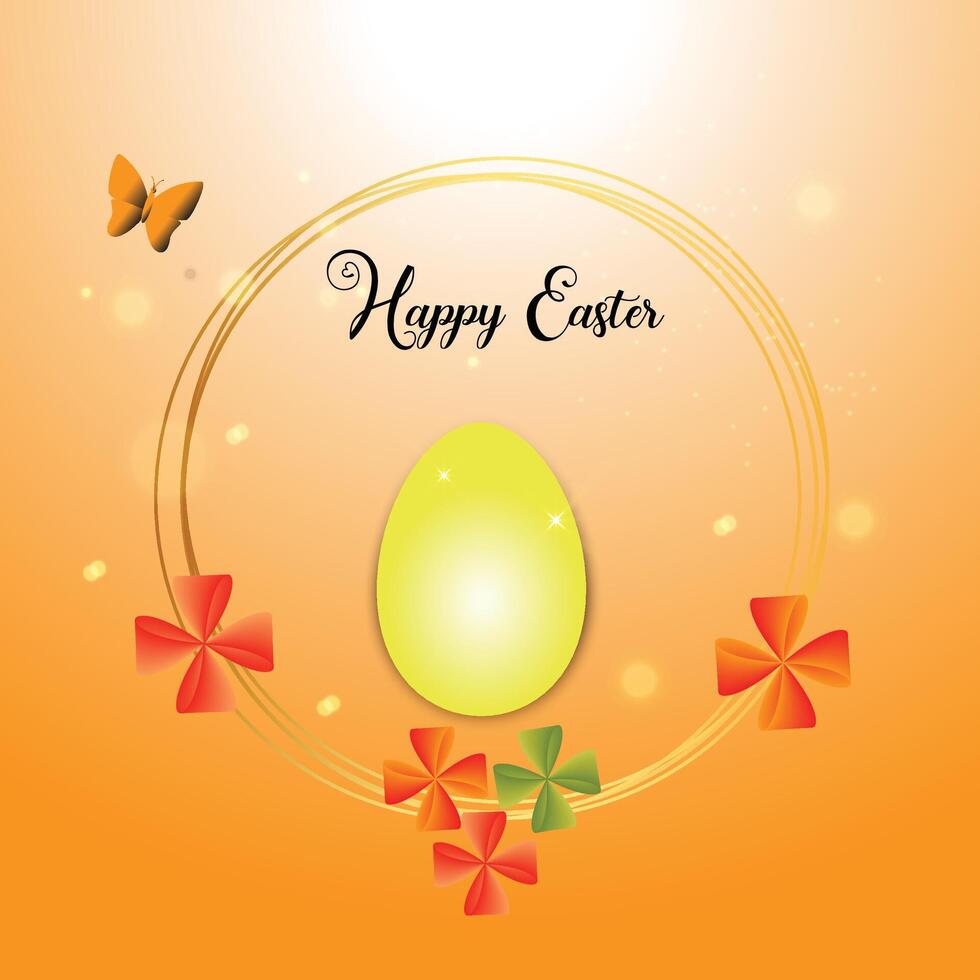 Happy Easter Sunday vector