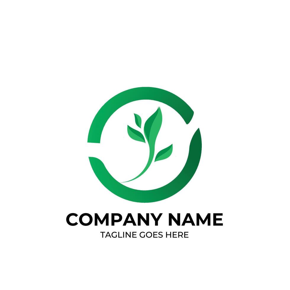 Green Leaf Logo vector