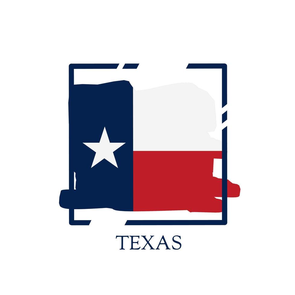 vector of texas simple flag perfect for print, apparel, etc
