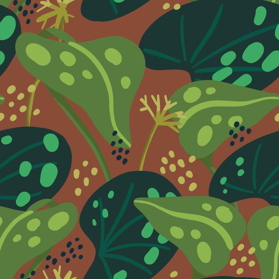 agua lirio hojas, pantano plantas. resumen vector sin costura modelo. de colores dibujos animados botánico ornamento. otoño moderno diseño para imprimir, tela, textil, fondo, fondo de pantalla, envoltura, tarjeta, decoración.