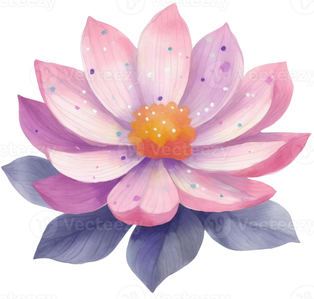 AI generated A lotus, illustration png