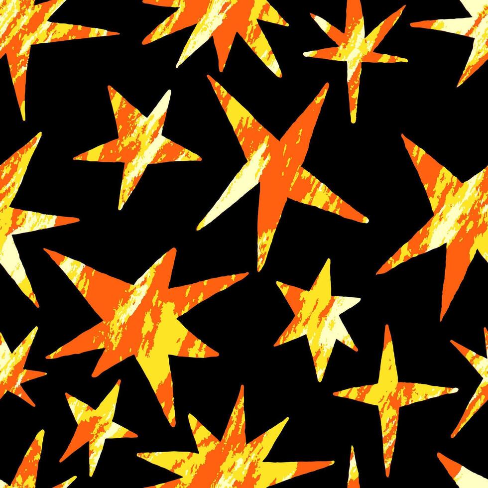 brillante ornamento de estrellas formas resumen vector sin costura modelo. diseño para imprimir, envase papel, textil, fondos de pantalla, fondo, decoración.