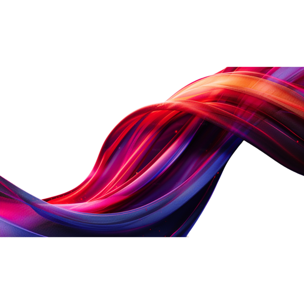 AI generated Colorful Twisted Ribbon Background png