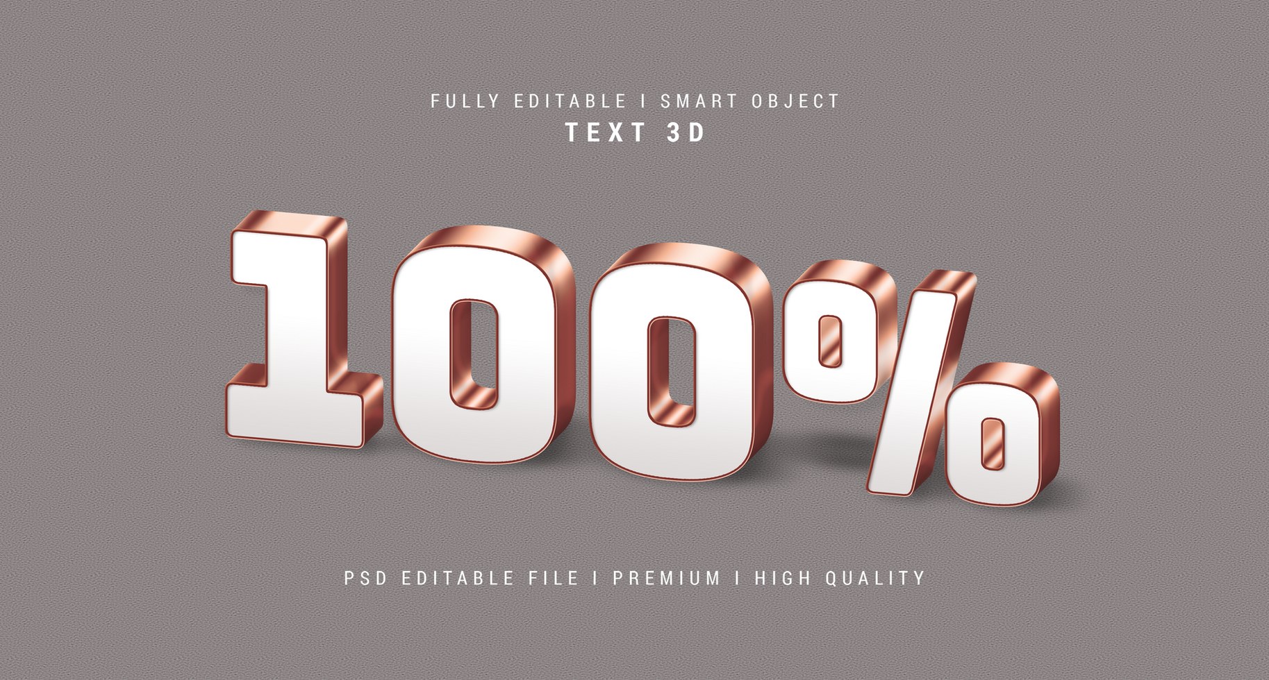 100 3d Text style effect Mockup template psd