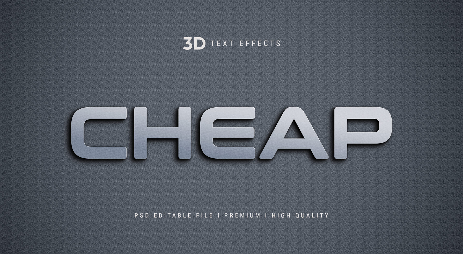 Cheap 3d Text Style Effect Mockup Template psd