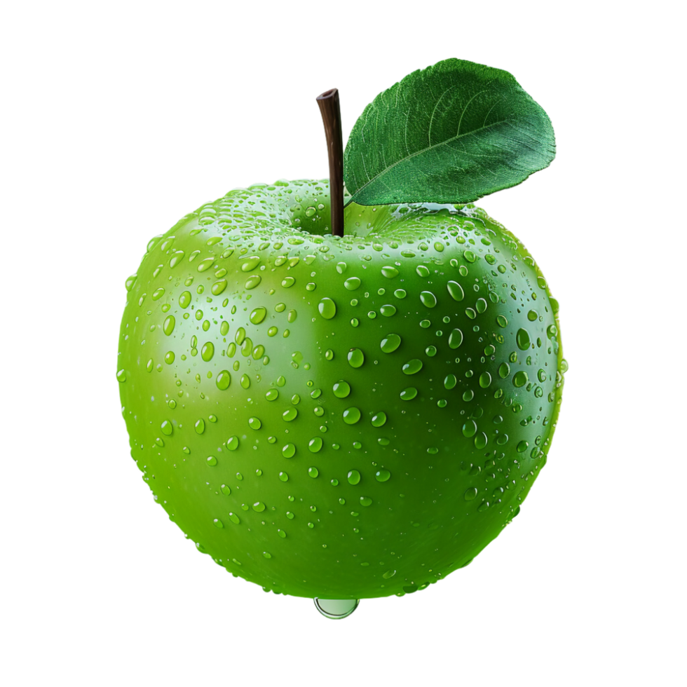 ai généré Frais vert Pomme png