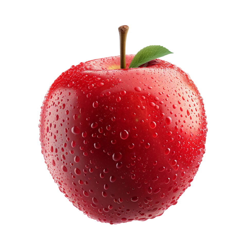 ai generado Fresco rojo manzana png