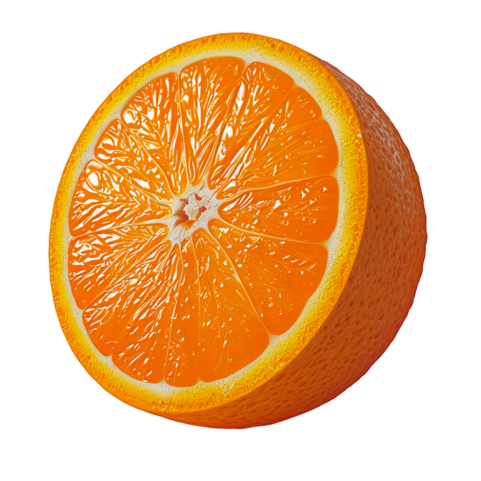 AI generated Realistic Fresh Orange Slice png