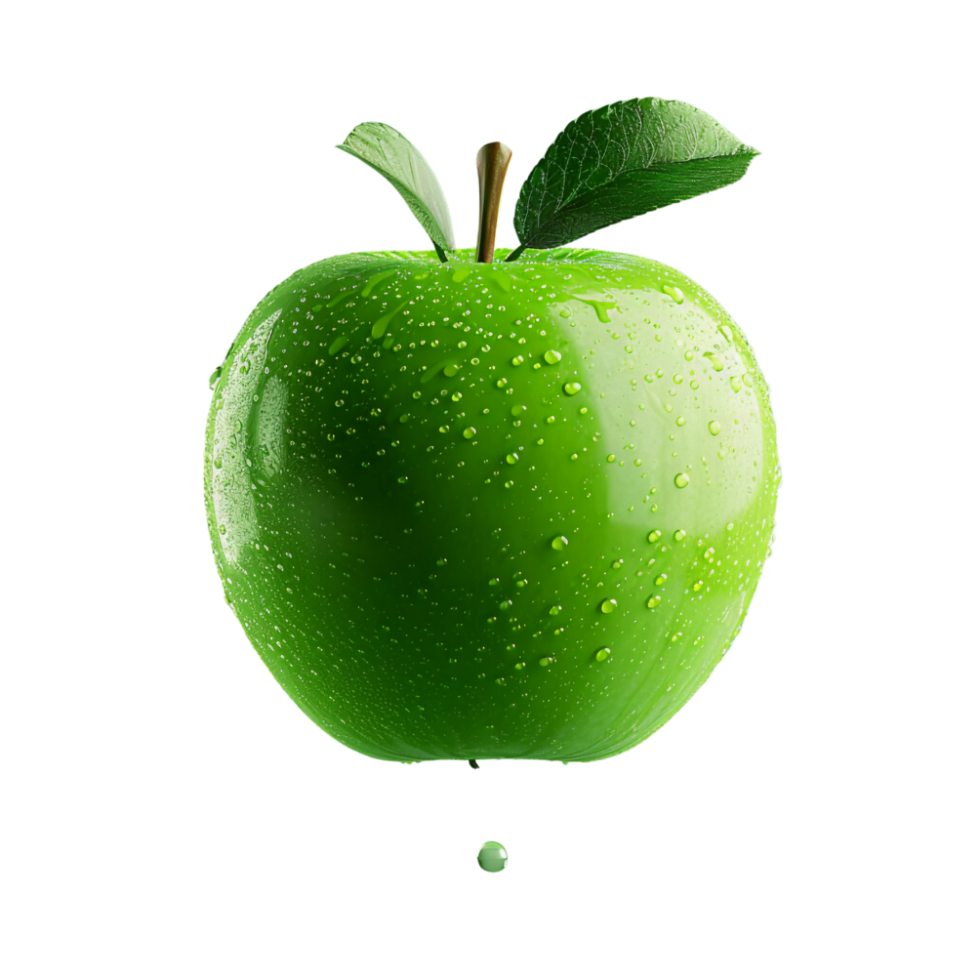 ai généré Frais vert Pomme png