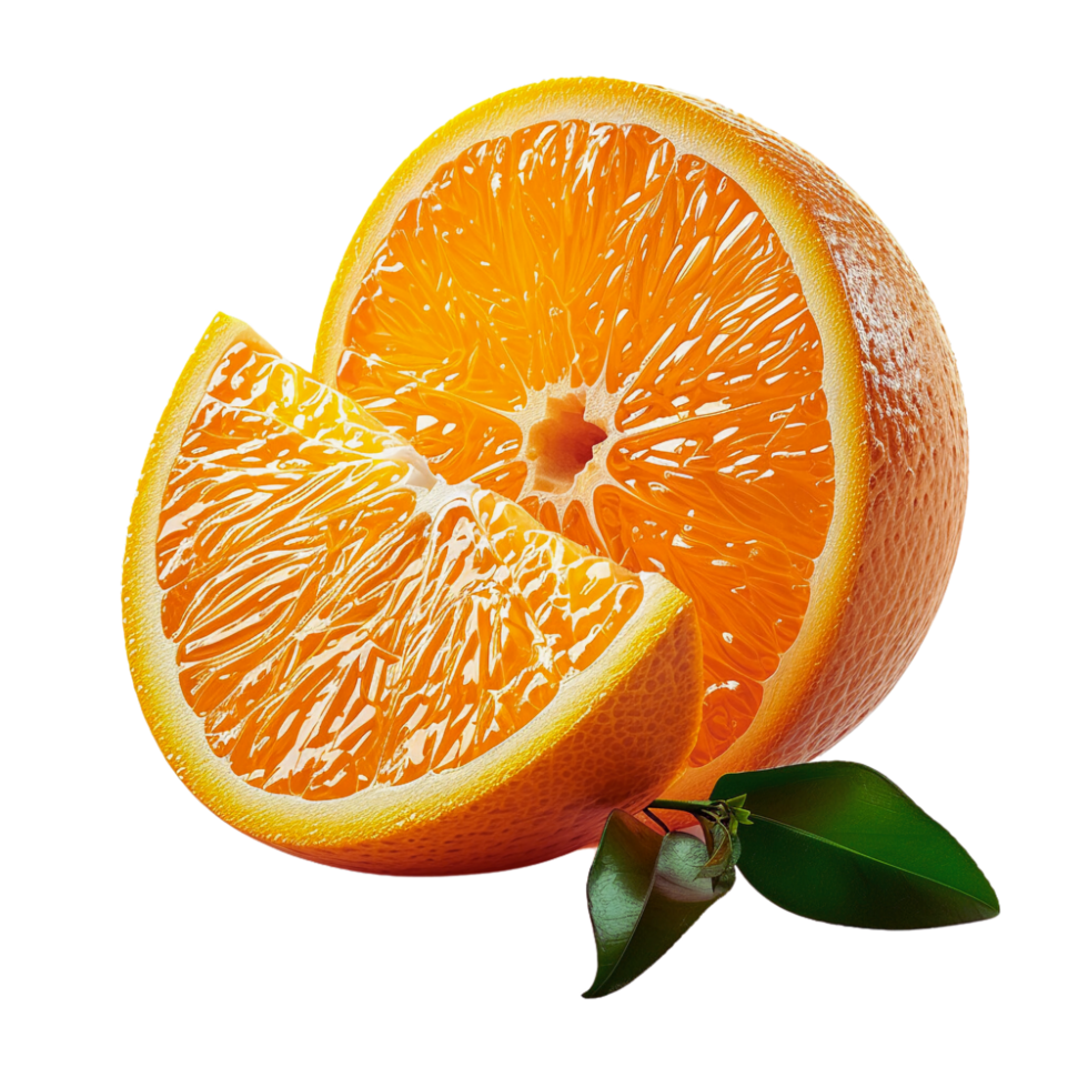 AI generated Realistic Fresh Orange Slice png