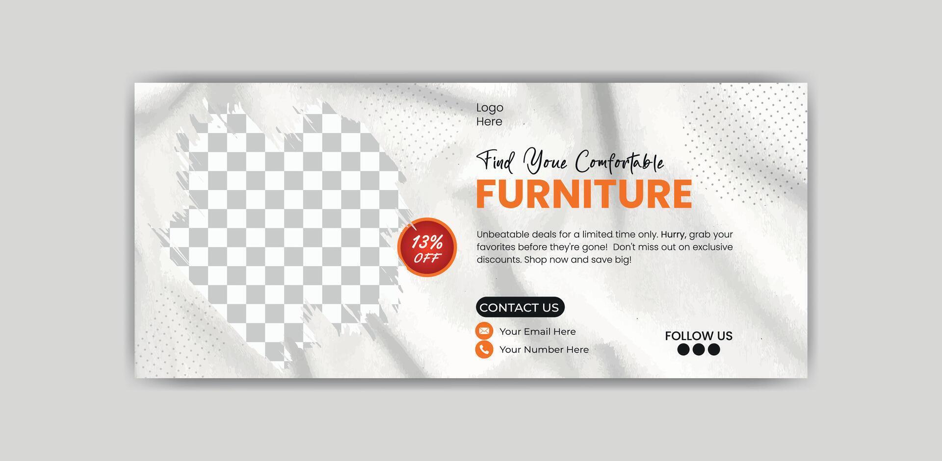 Creative social media cover design template. vector