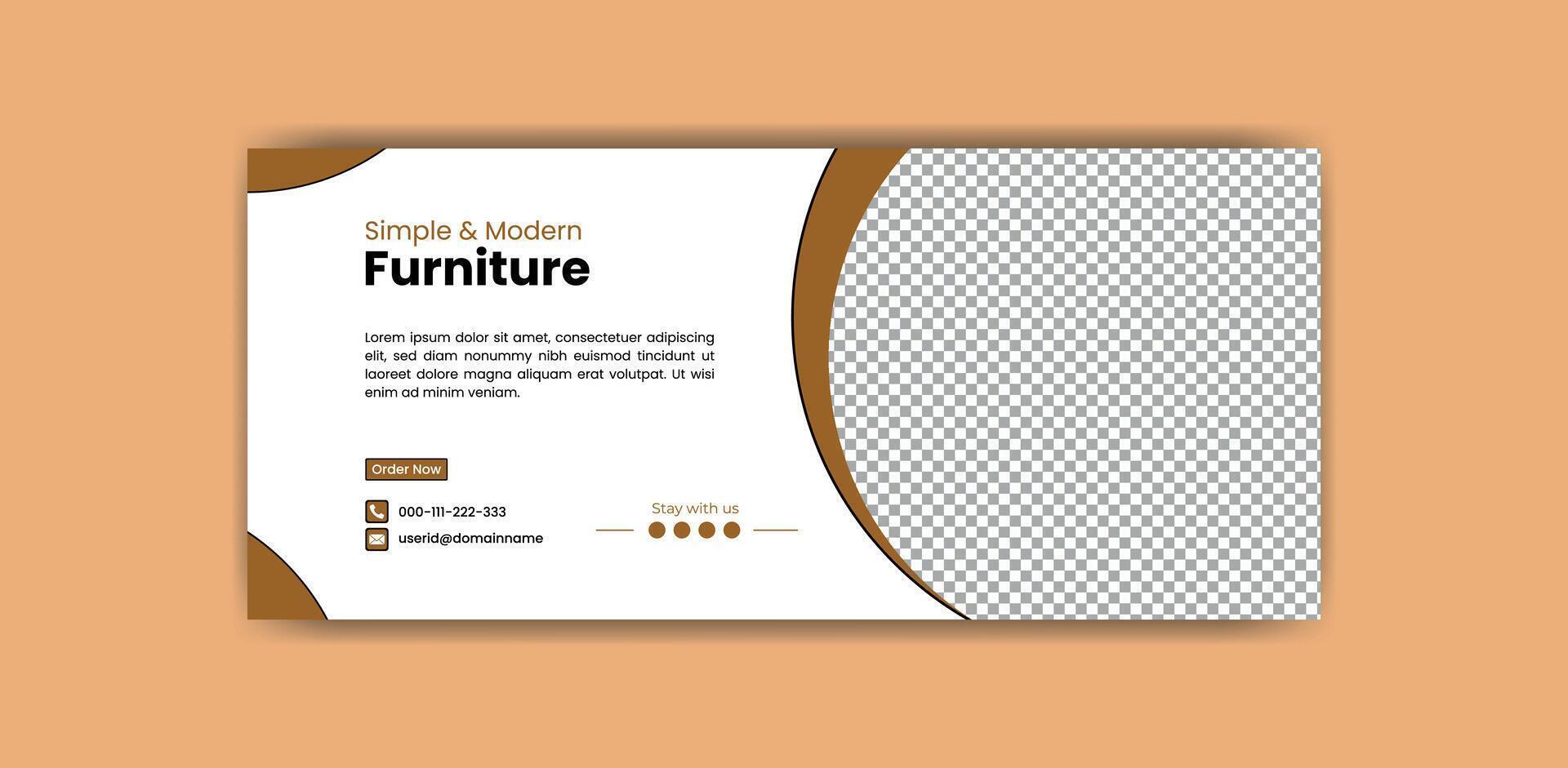 Creative social media cover design template. vector