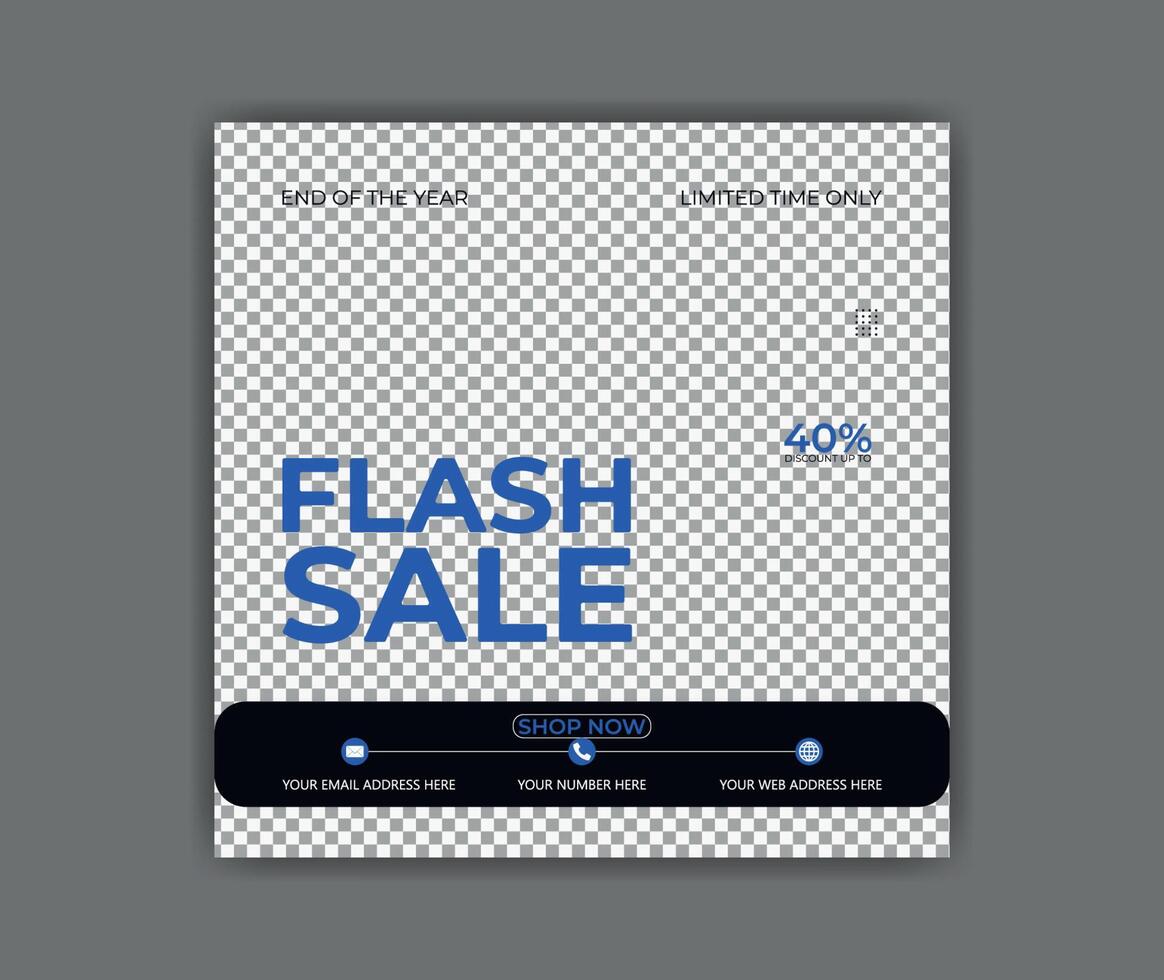 fashion sale social media post design. vector
