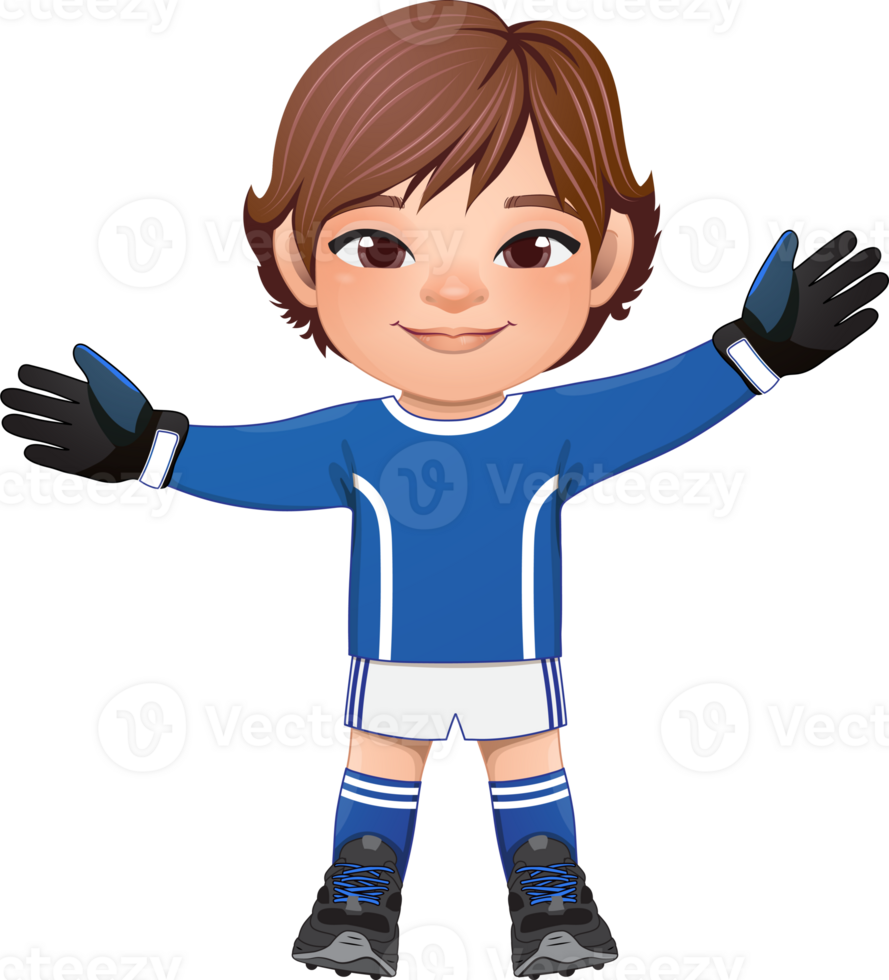 Goalkeeper Soccer player boy international uniform png