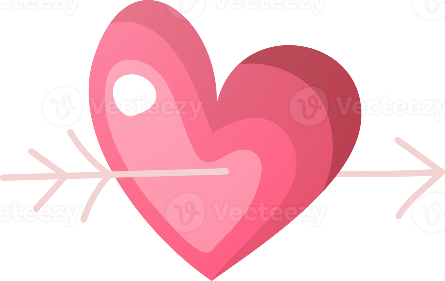Pink and Red Valentine Borders png