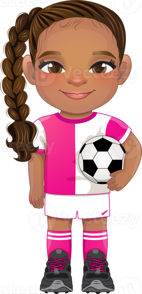 Soccer player girl international uniform png