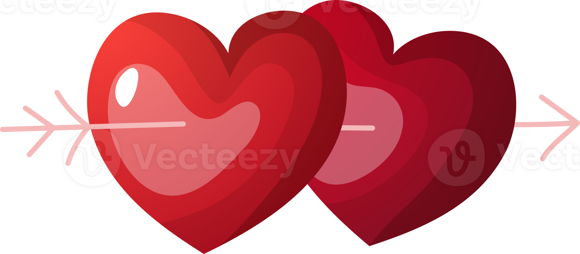 Pink and Red Valentine Borders png