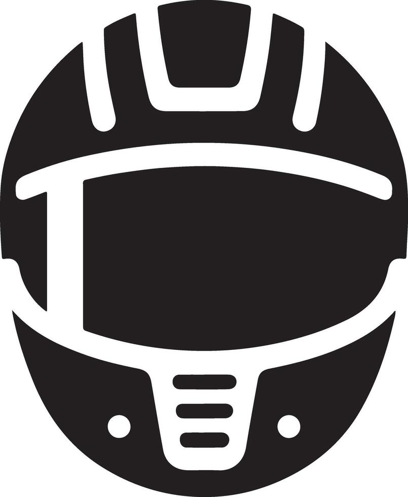 mínimo motocicleta casco icono, negro color vector silueta, blanco antecedentes 14