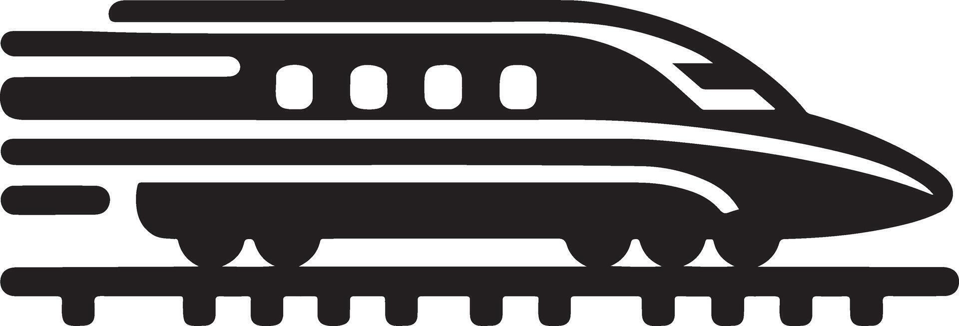 minimal japanes bullet train icon vector clipart silhouette, white background 18