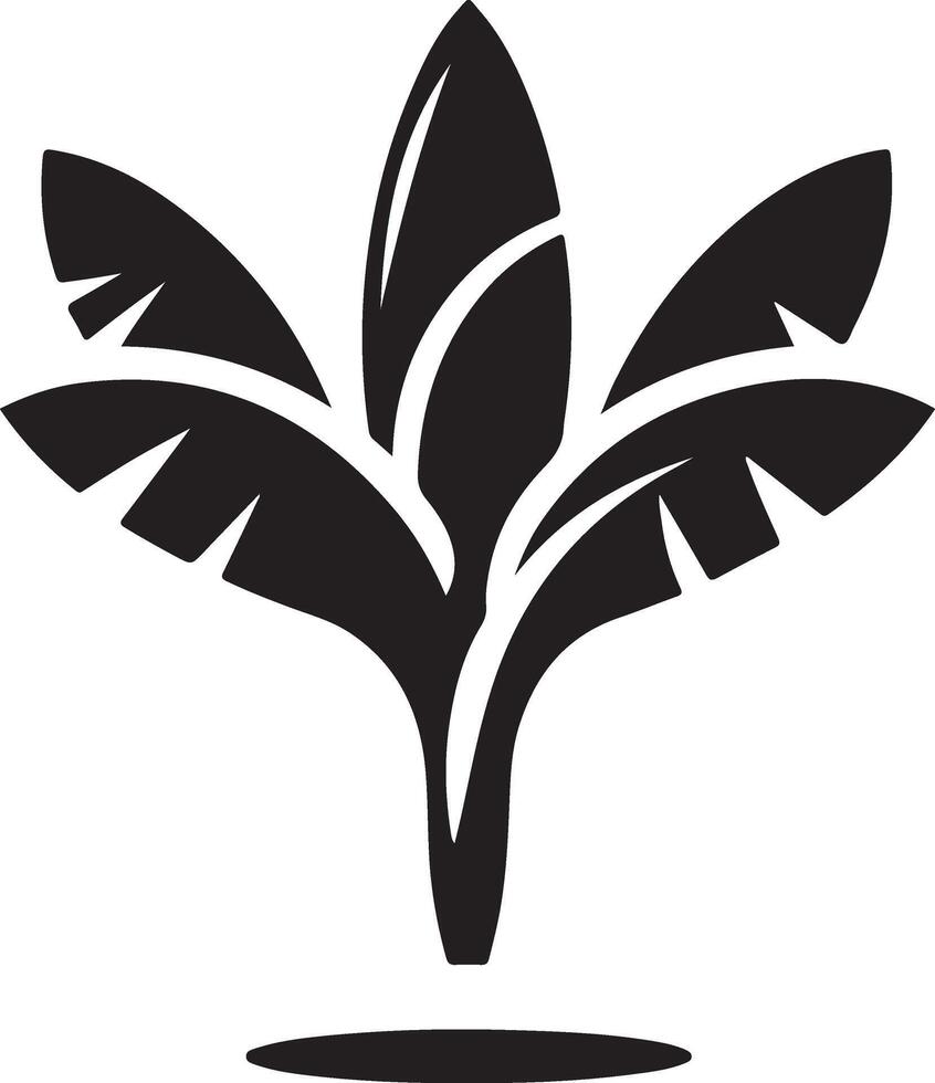 House plant vector icon, clipart, symbol, black color silhouette 4