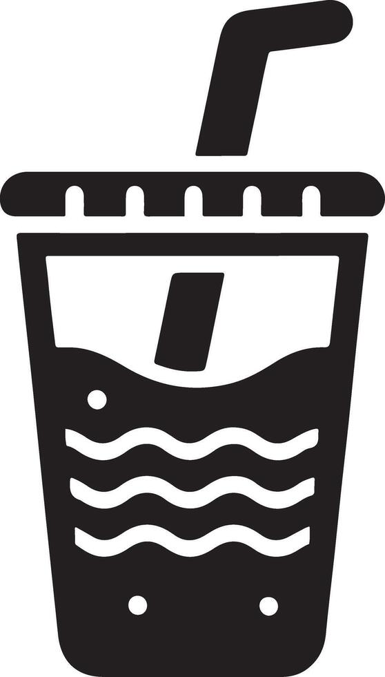 water plastic mug vector icon logo silhouette, clipart, symbol black color silhouette 4