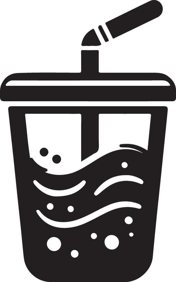 water plastic mug vector icon logo silhouette, clipart, symbol black color silhouette