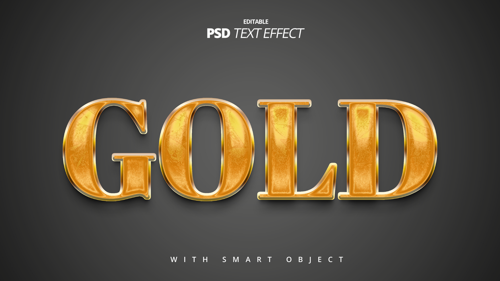 d'or brillant luxe texte effet modèle conception psd