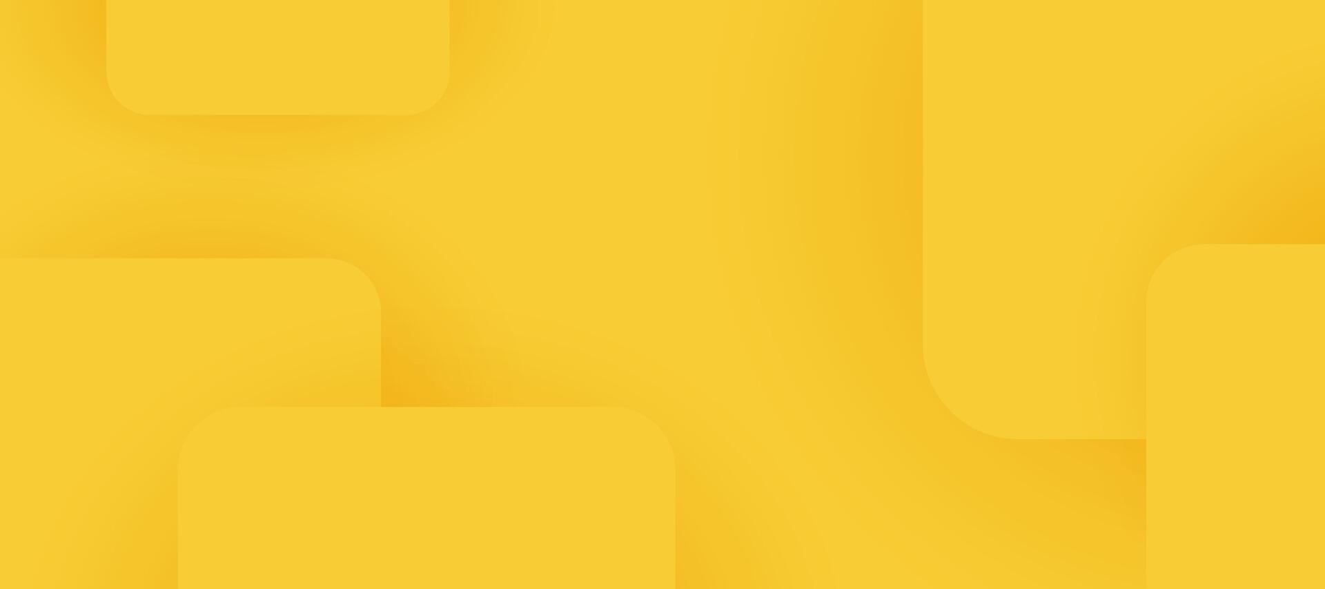 Dynamic 3D modern abstract yellow background, minimal paper background. vector