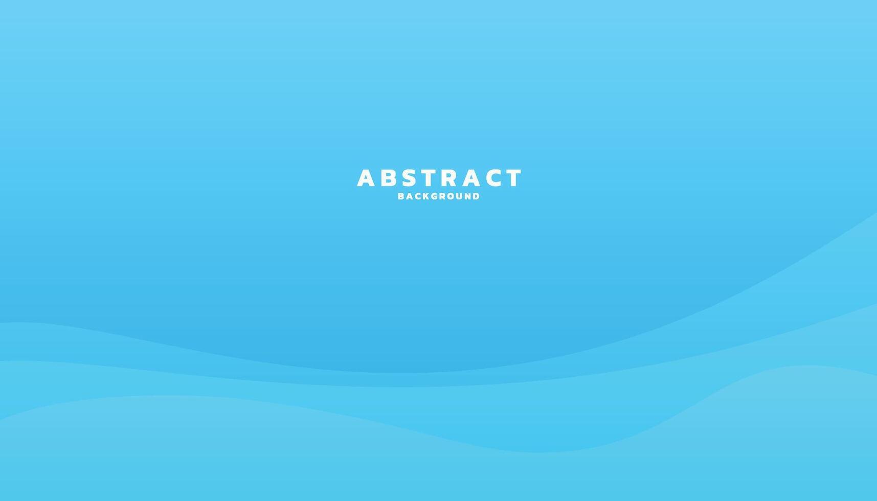 Blue abstract vector background with wave design