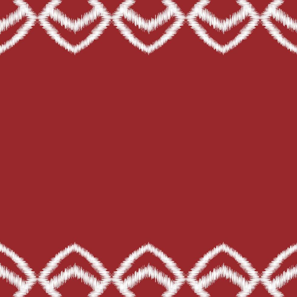 Traditional Ethnic ikat motif fabric pattern geometric style.African Ikat embroidery Ethnic oriental pattern red background wallpaper. Abstract,vector,illustration.Texture,frame,decoration. vector