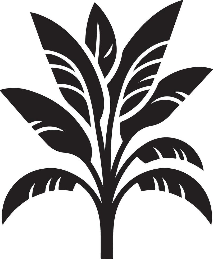 House plant vector icon, clipart, symbol, black color silhouette 7