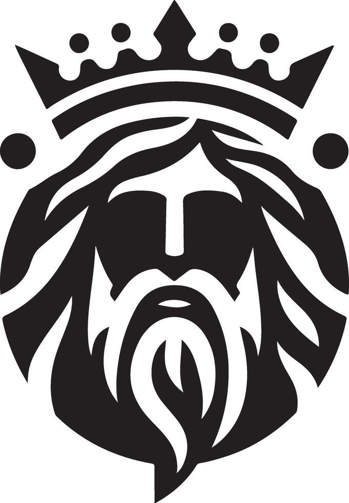 minimal king brand logo concept, black color silhouette, white background 8 vector