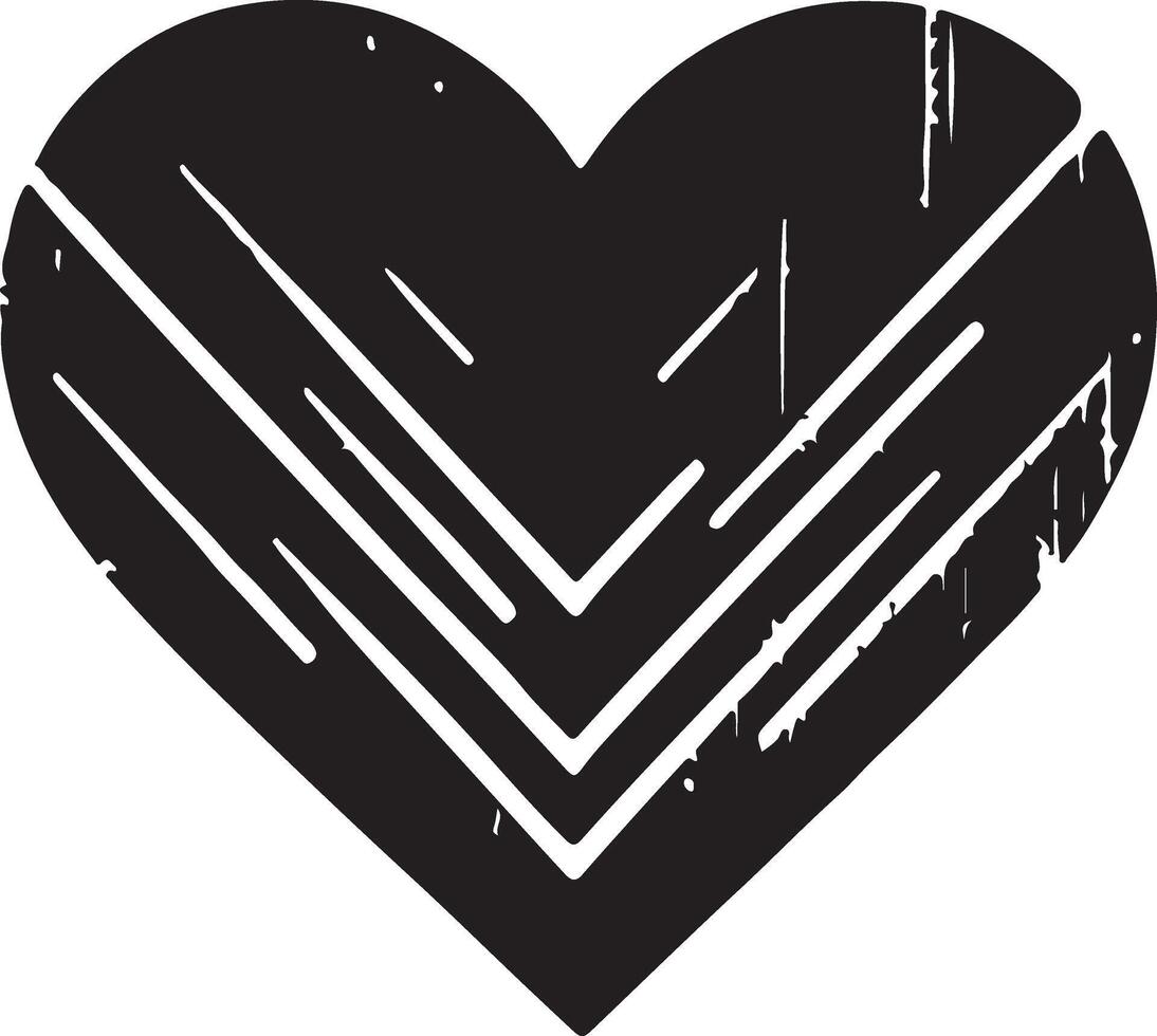 mínimo corazón forma vector logo icono, plano símbolo, negro color 5 5