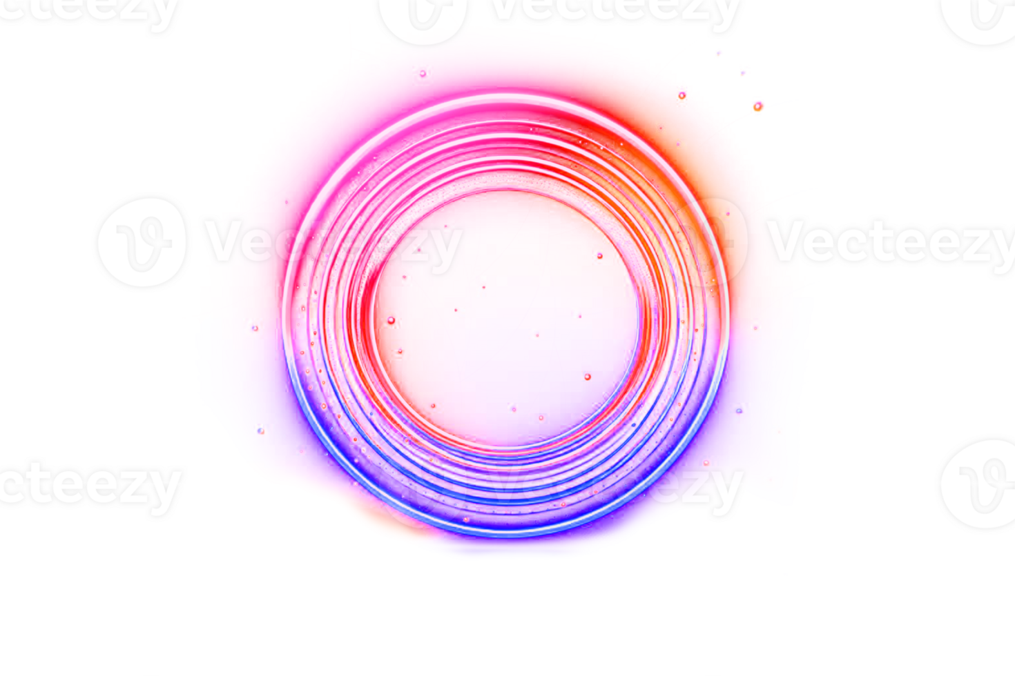 ai generado neón remolino. curva azul línea ligero efecto. resumen anillo antecedentes con brillante arremolinándose antecedentes. energía fluir túnel. azul portal, plataforma. magia círculo. luminoso espiral. redondo marco png