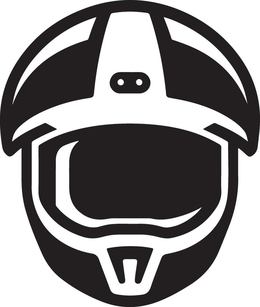 minimal motorcycle helmet icon, black color vector silhouette, white background 3