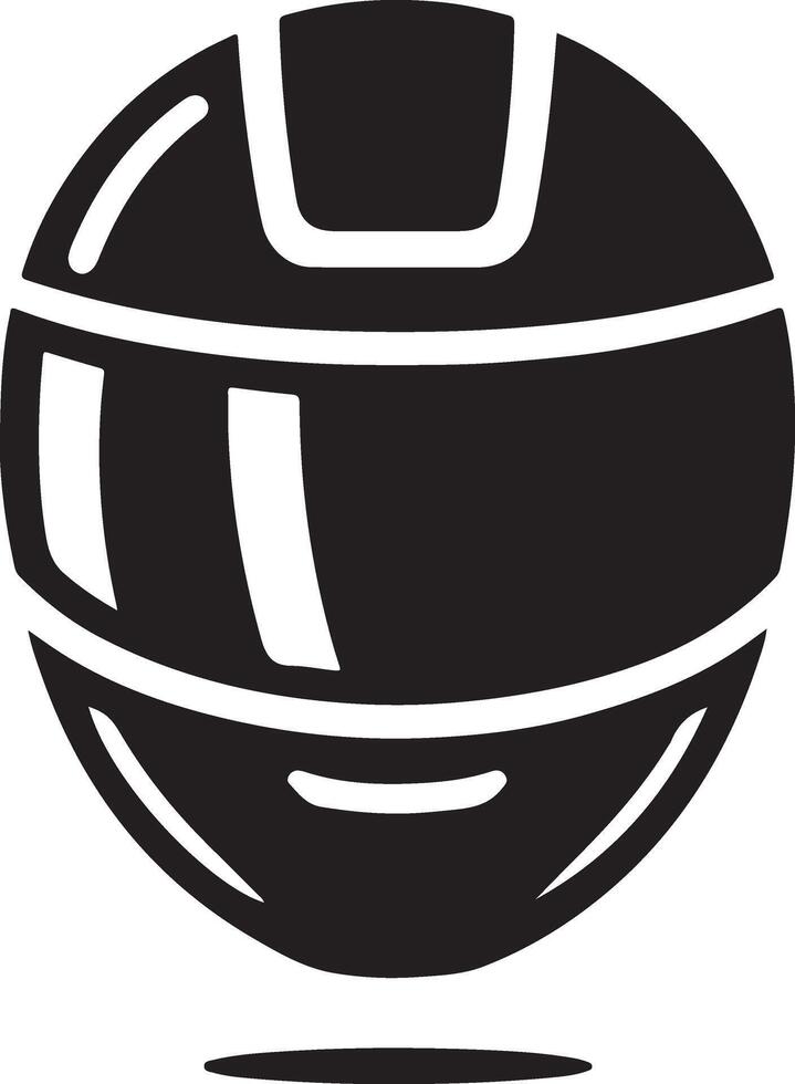 minimal motorcycle helmet icon, black color vector silhouette, white background 31