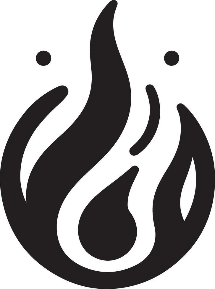 minimal Fire flame Logo horizontal flow sign vector icon silhouette, white background 22