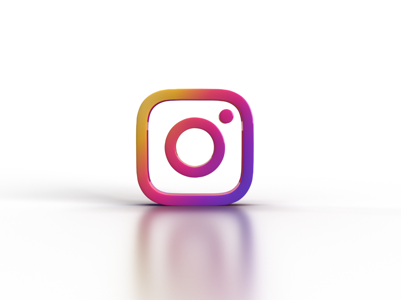 3d instagram logo png