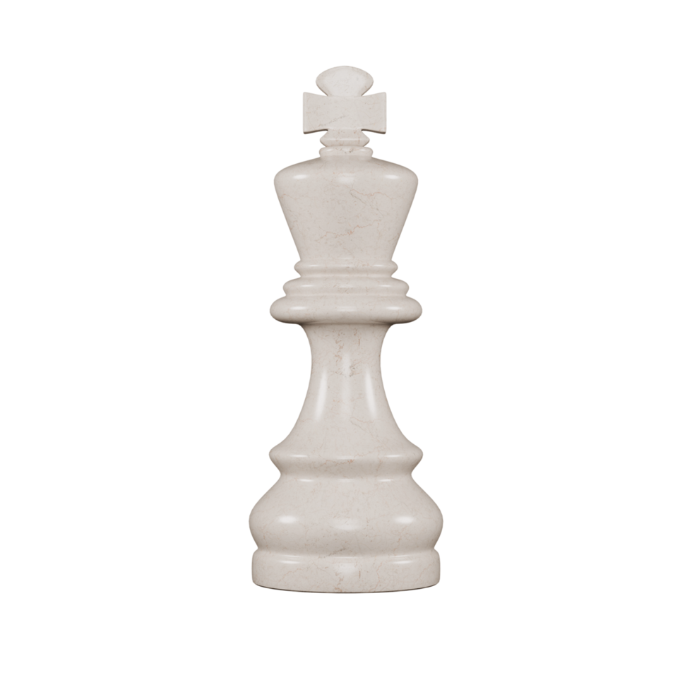 Roi échecs pièce dans marbre prime texture png