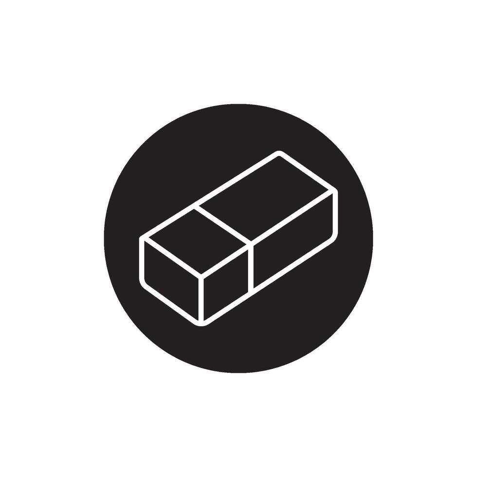 eraser icon vector illustration design template